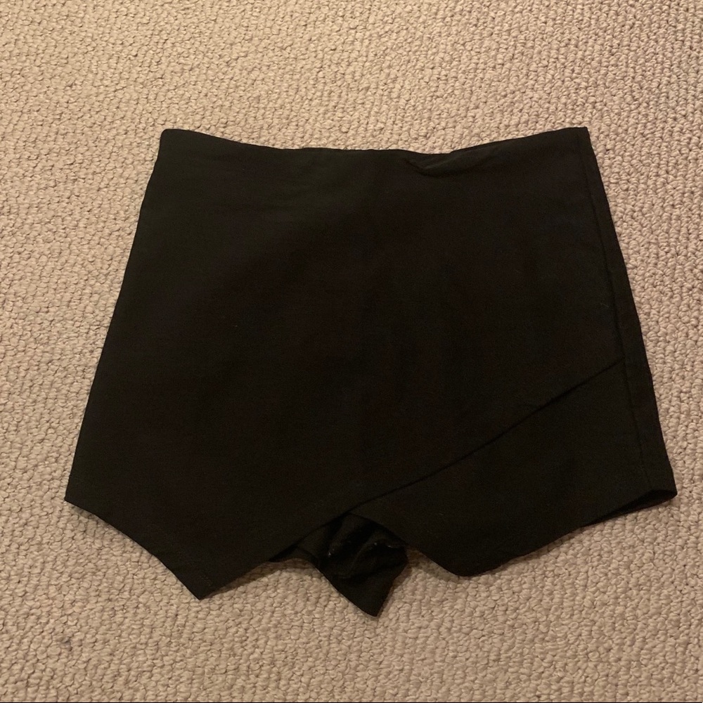 Black envelope skirt